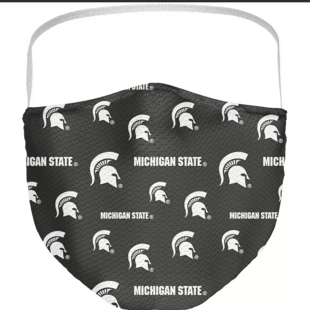 3 Pack Michigan State Spartans Licensed NCAA Washable Resuable Face Mask Cover.